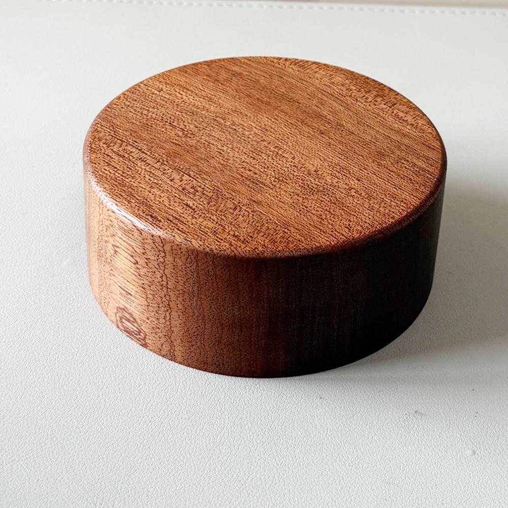 Ebony Solid Wood DIY Base Lightweight Wooden Display Stand for Car Model Doll Home Decoration