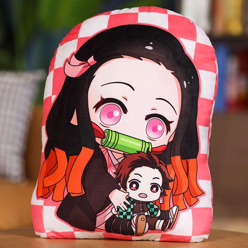 Anime Demon Slayer Kimetsu No Yaiba Plüschkissen Anhänger Stofftier Perfekt für Sammlung und Dekoration