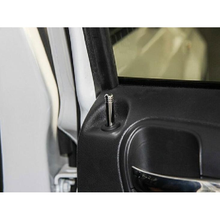 For Jeep Patriot Compass 2010-16 Glossy Red Inner Door Bolt Lock Down Ring 4pc