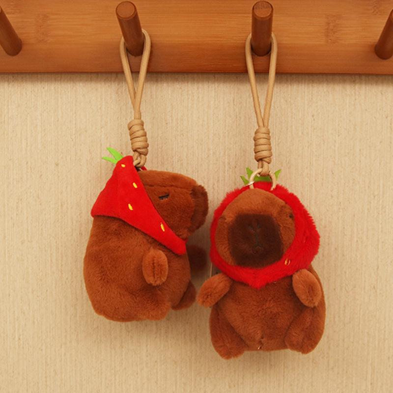 4-inch Creative Cartoon Plush Doll Keychain - Cute Claw Machine Toy & Gift for Girls