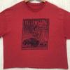 Yellowstone National Park Bison Geyser Graphic Tee Heathered Boxy Fit Mens XL Unisex T-Shirt