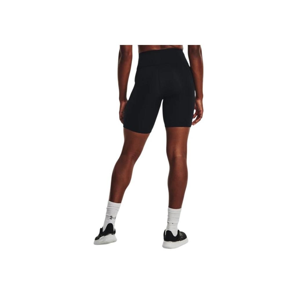 Under Armour Logo Elastic Waist Slim Fit Casual Shorts Women Shorts Black 1377097-001