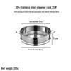 304 Stainless Steel Stackable Steamer Basket with Double-ear Handles