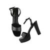 Shoetopia Women'S Heeled Sandal-3 Kids Uk (Cake-Black)-Eu36