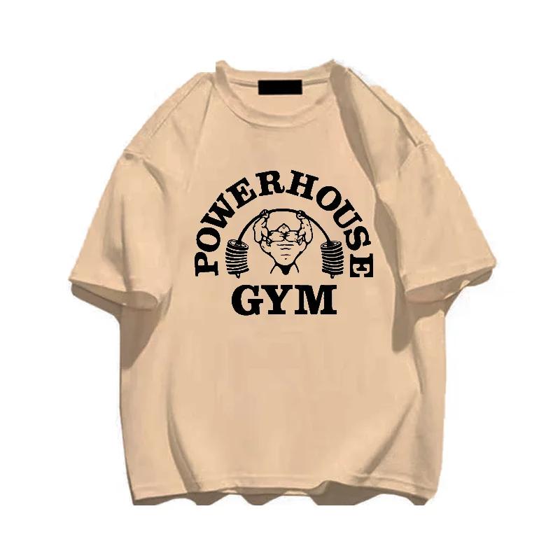 Summer Gym T-Shirts Cotton Oversized Women's T Shirt Graphic Print Sporty Fashion Trends Men Tee High Quality Men's Clothes