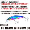 DUEL HARDCORE Lure Heavy Sinking Minnow Hardcore LG Heavy Minnow 50mm 6g Light Game (S) Weight F1200-HIW-Sardine