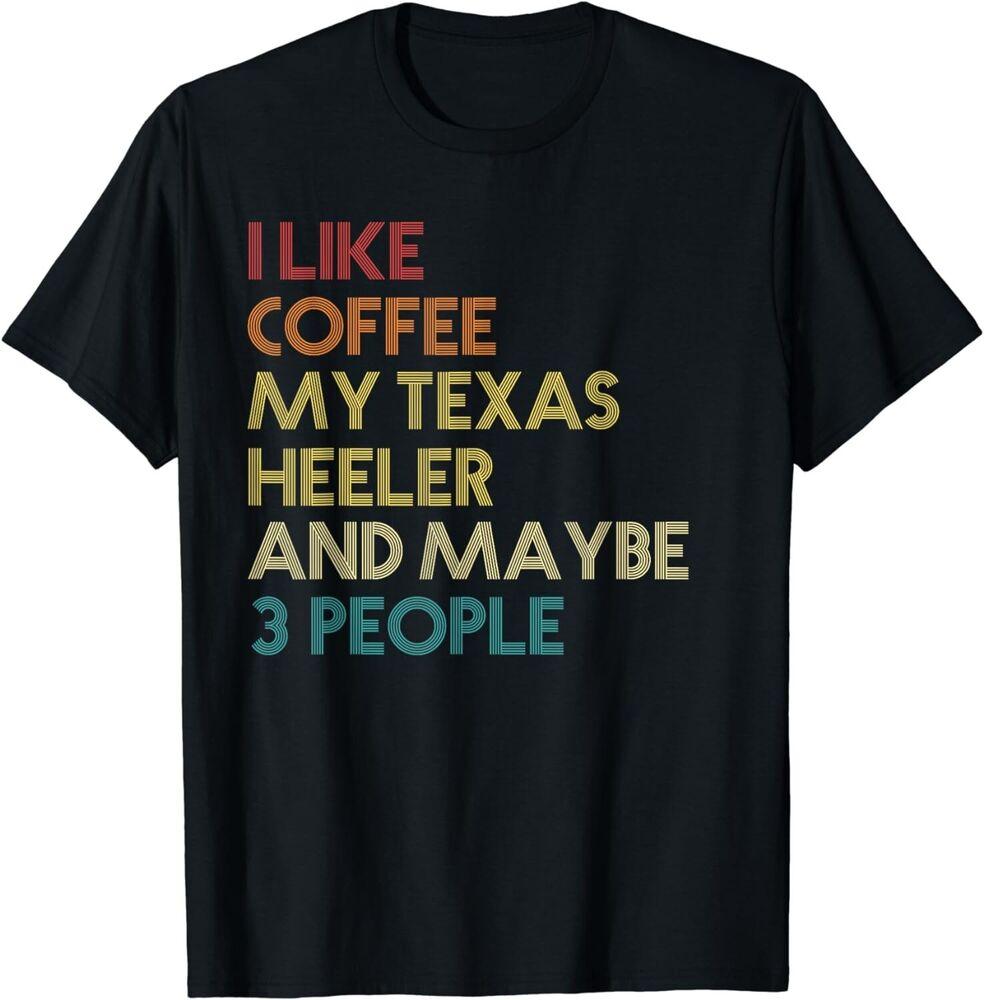 

Texas Heeler Dog Owner Coffee Lovers Gift Vintage Retro Gift T-Shirt 2XL