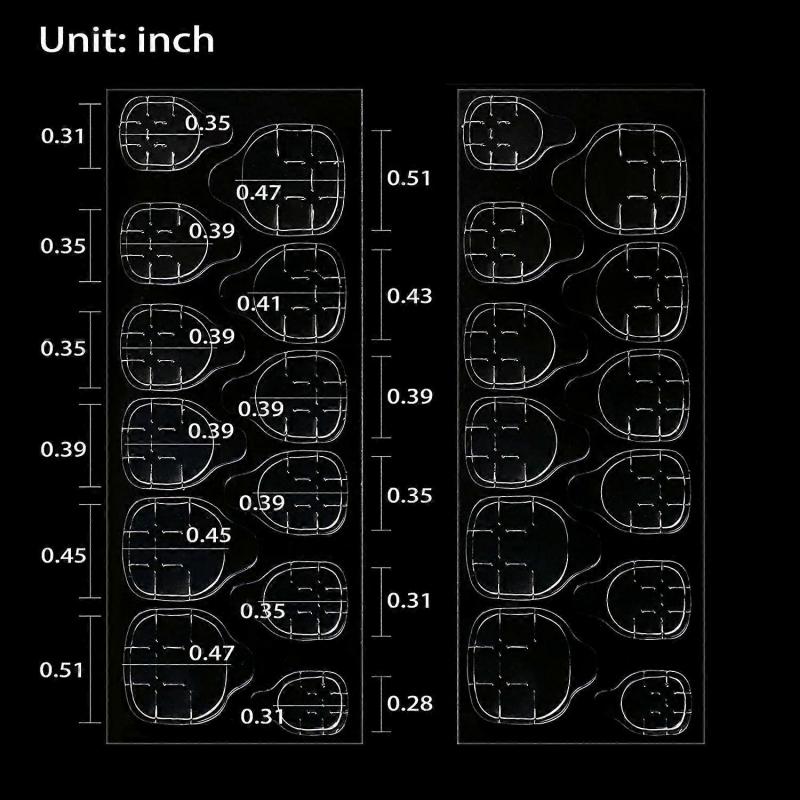 360pcs (15 Sheets) Adhesive Tabs Ultrathin Waterproof Breathable Double-Sided Jelly Fake Nail Sticker Super Sticky False Nail Glue Sticker Transparent