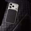 Premium Ltchi PU Leather Phone Case for iPhone 17 Air 16 15 14 Plus 13 Pro Max  Matte Plating Bumper Soft Business Cover