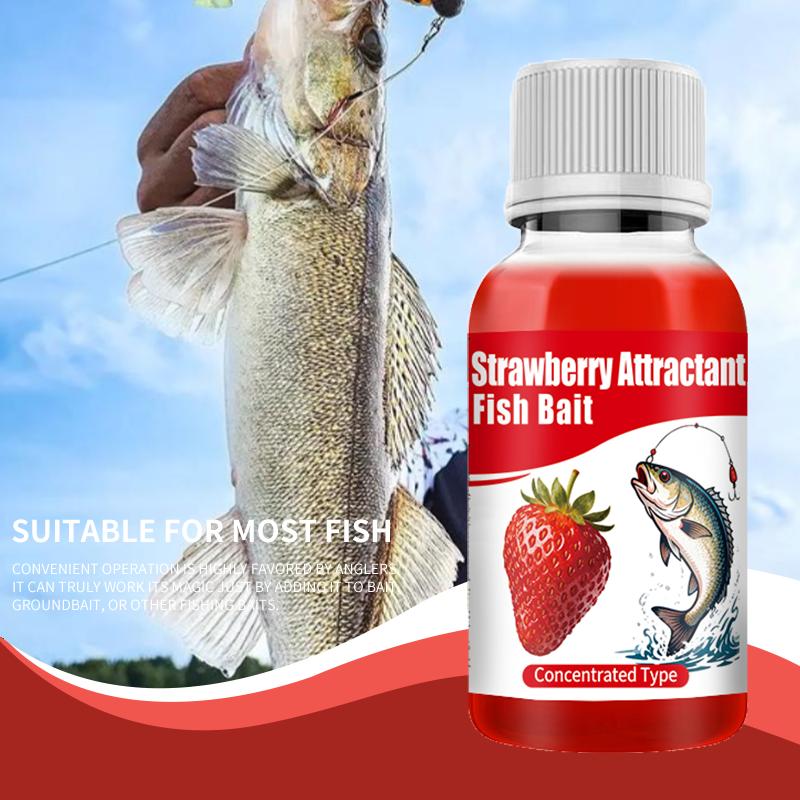 Spray-on Strawberry Fish Lure Enhancer-Easy To Use, Instantly Attracts Target Fish Lure-Concentrated Fishing Comprehensive Bait