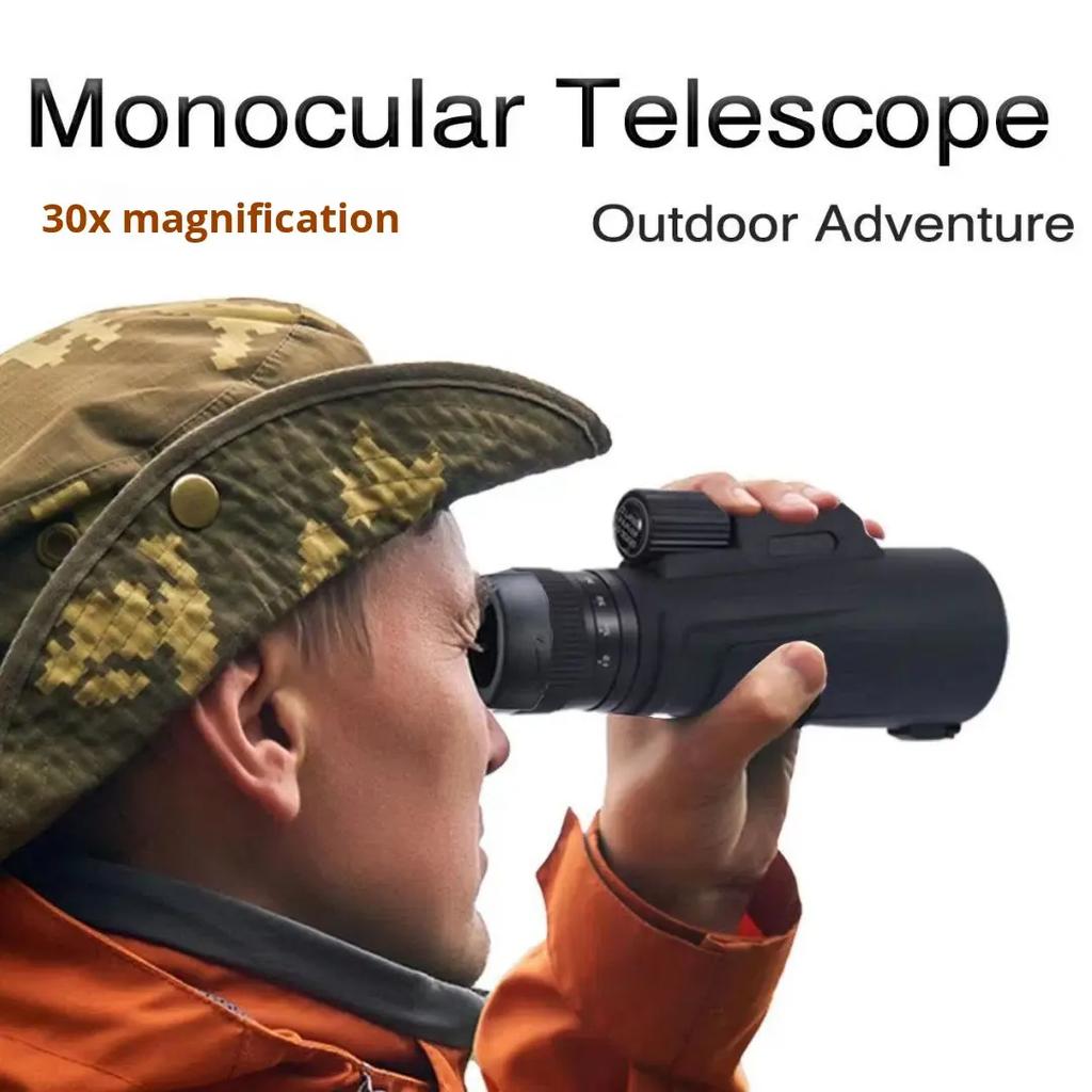 10-30x50 Bak4 High Definition Portable Handheld Monocular Zoom Telescope Concert Waterproof Outdoor Telescope