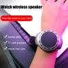 Reloj de Pulsera Altavoz Bluetooth con Radio FM Portátil para Deportes al Aire Libre Correr Wearable Mini Altavoz Subwoofer Inalámbrico