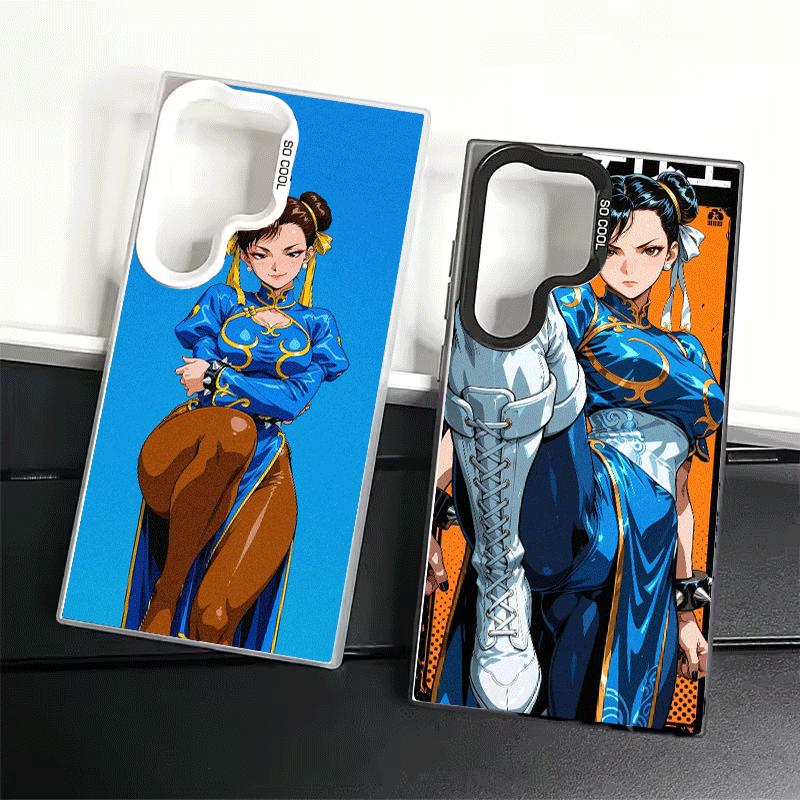 ChunLi S-Street F-FighterS Shockproof Phone Case for Samsung Galaxy S26 Edge S25 Ultra S24 FE S23 Plus S21 Cover Anti Fall Funda