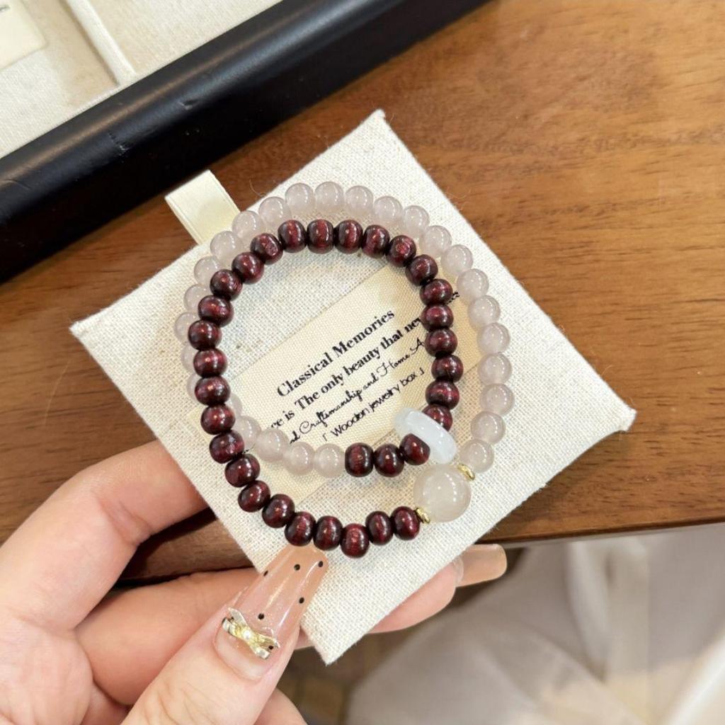 Retro Chinese Bamboo Beaded Bracelet - High-End Bestie Gift