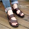 Summer 2025 New Casual Sandals Men's Beach Shoes Leather Soft Sole Non-slip Outer Wear Two Sandals