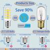 E17 LED Bulb Dimmable,E17 Intermediate Base,T7 4W 40W Incandescent Equivalent,Daylight White 6000K,Fit for Over Stove Appliance, Range Hood,