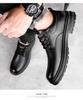 Men's Retro Casual Leather Shoes with Thick Soles - Breathable and Non-Slip for Everyday Wear