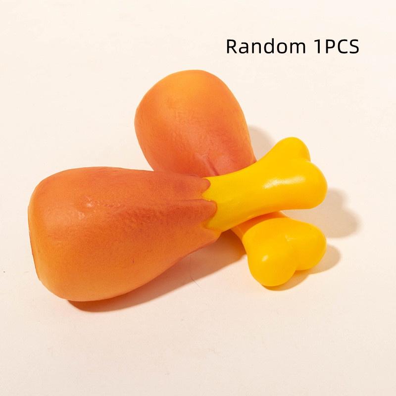 Authentic Simulated Round Chicken Leg Dog Toy For Chewing And Teeth Cleaning