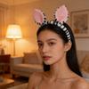 Pferdeohr-Stirnbänder Weicher Stoff Haaraccessoire Für Damen Herren Kinder Verstellbar Bequeme Passform Tägliche Nutzung Partykostüm