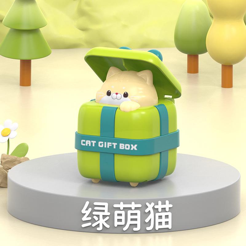 Press The Sliding Toy Car, Creative Cute Cartoon Douyin Internet Celebrity Gift Cat