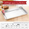 Ru Han Extra-Large Rectangular Stainless Steel Serving Tray