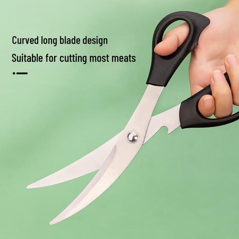 Stainless Steel BBQ Tongs and Meat Scissors Set