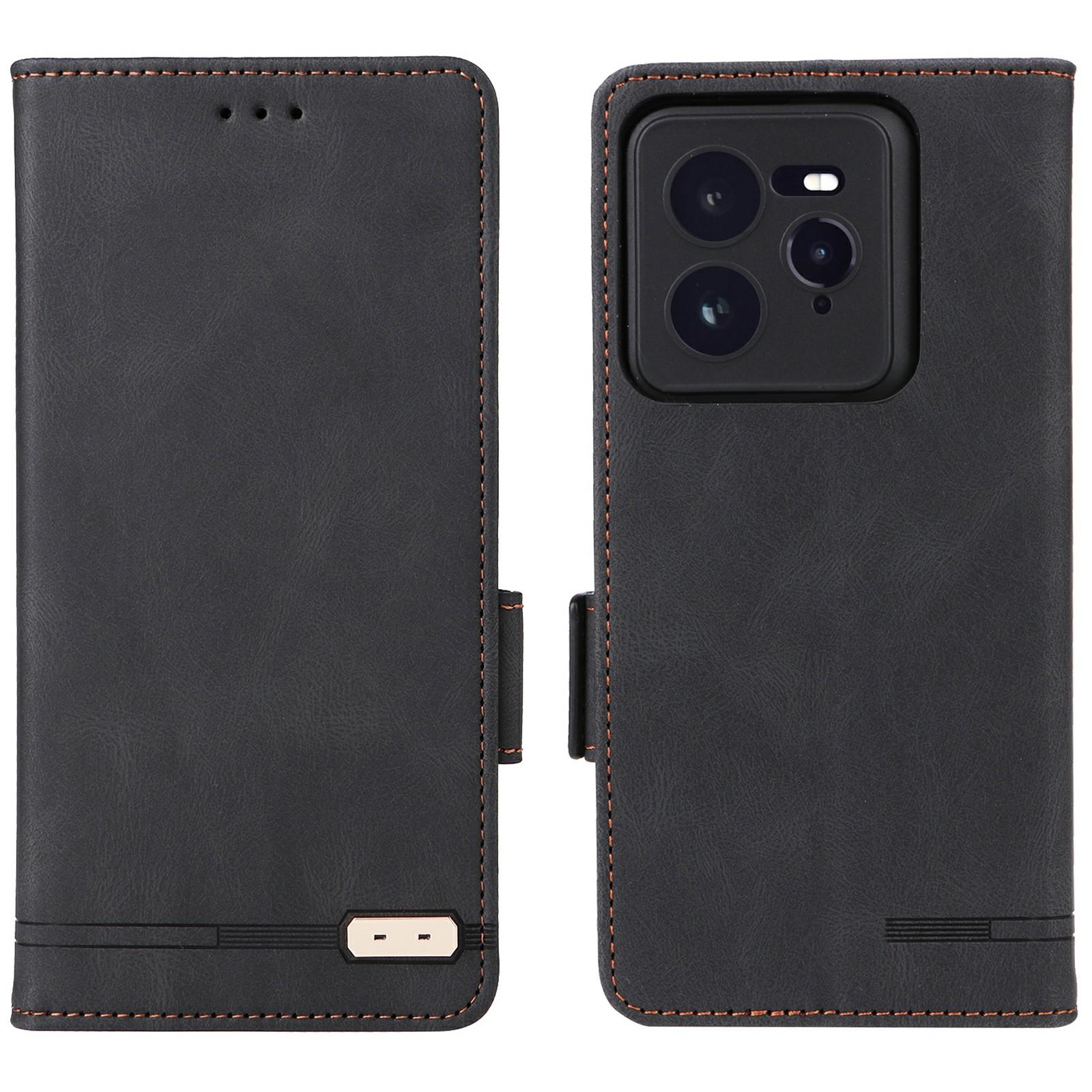

Для Realme GT 7 Pro 5G Чехол Кожаный Кошелек Книжка Чехол для Телефона с Аппаратным Декором E