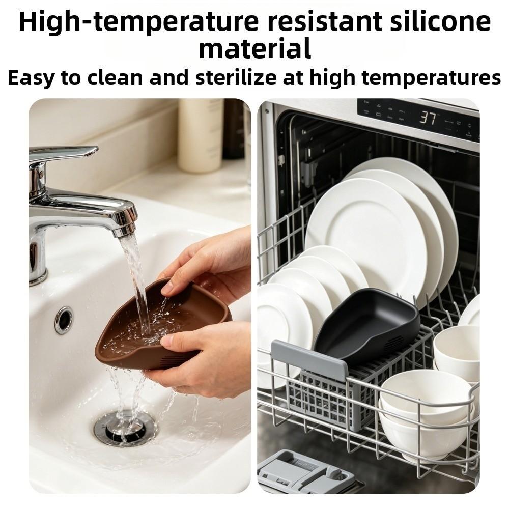 Non-Slip Base Silicone Dosing Cup Reusable Barista Weighing Plate For Espresso Machine