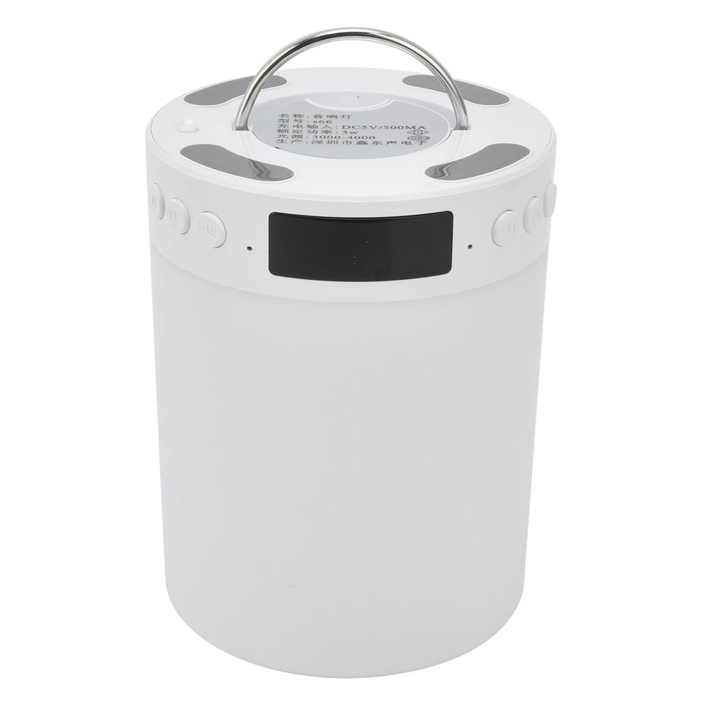 Nachtlicht Bluetooth-Lautsprecher Tragbar Kabellos Buntes Muster 3 Stufen Dimmbar Nachttisch Musik Tischlampe