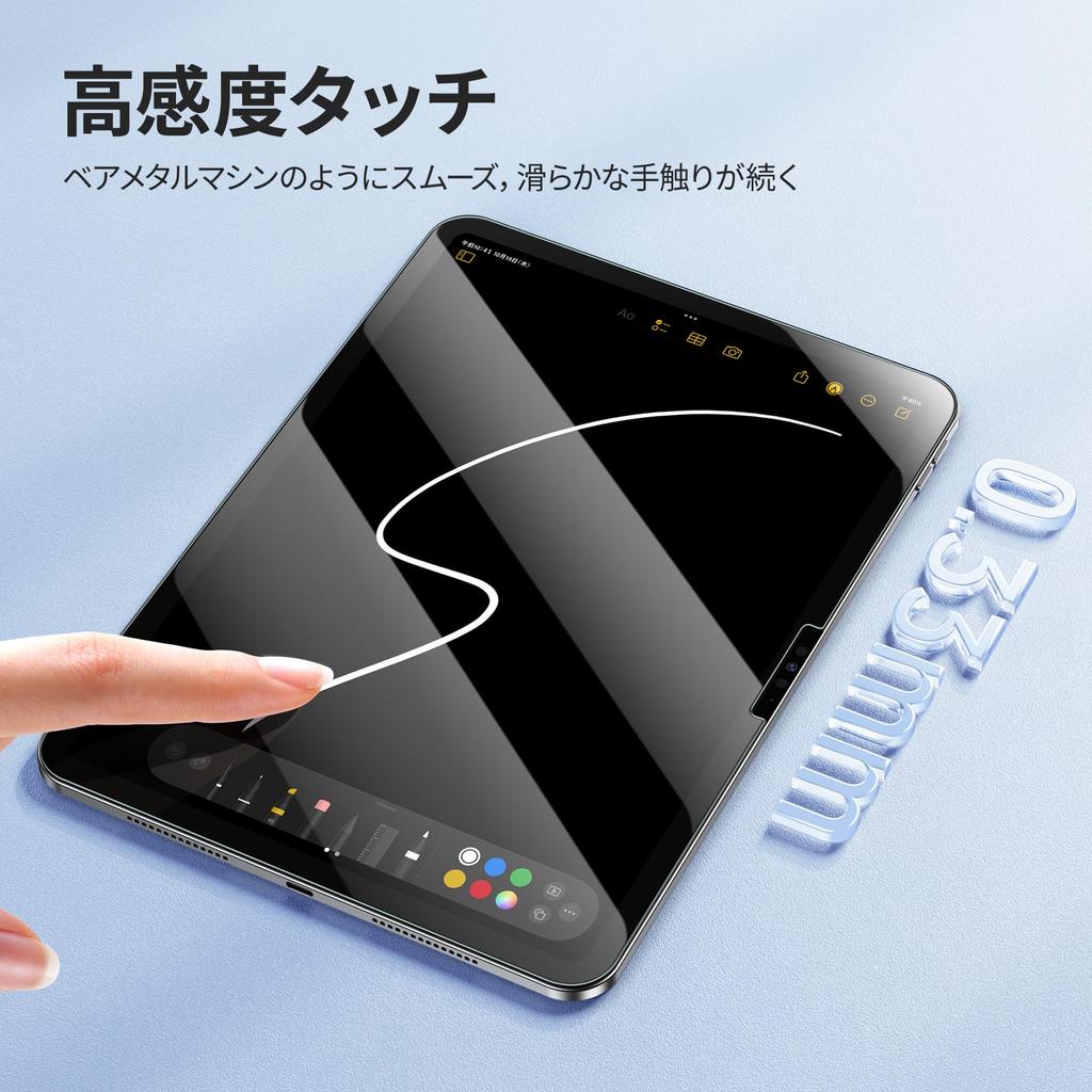 NIMASO Tempered Glass Screen Protector for iPad Air 11 M4 2026 iPad Air 11 M3 7th Generation 2025 iPad Air M2 6th Generation 2024 Fingerprint with