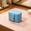 PU Leather Jewelry Storage Box, Mini Compact Gift Box, with Soft Scratch-Proof Interior Jewelry Case, for Rings Earrings Necklaces
