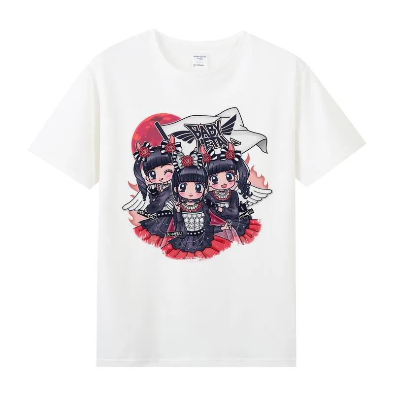 Hot Sale Summer Luxury  Pure Cotton Tee O Neck Short Sleeve Men's T-shirt Hip Hop Metal Rock  Clothes Women Tops