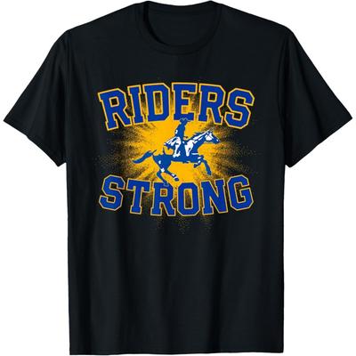 Caesar Rodney Riders Logo Strong Flag HS T-Shirt