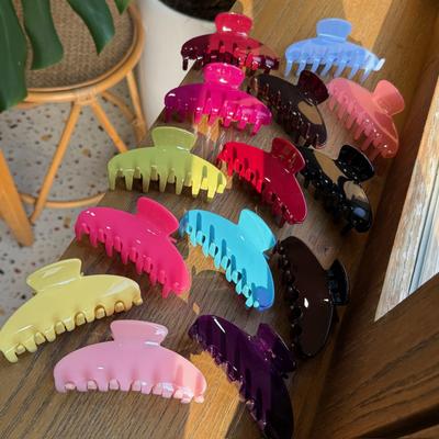 Color Changing Acetate Hair Claw Large 10.5cm Y2K Jelly Hair Clip Photochromic Non-Toxic Minimalist Hair Accessory for Women
