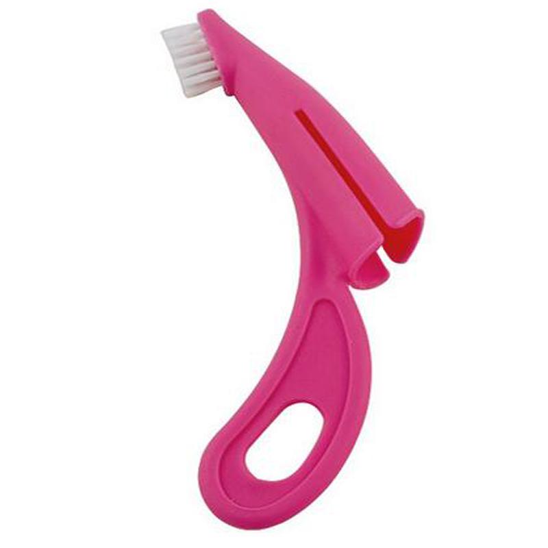 Pet Finger Toothbrush Teddy Dog Brush Bad Breath Tartar Teeth Tool Dog Cat Cleaning Supplies 2 Colors Dog Toothbrushes