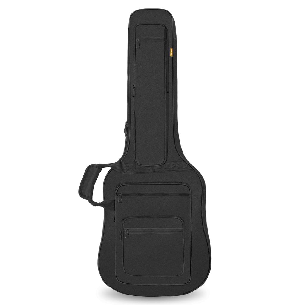 IBVIVIC Electric Guitar Soft Lightweight Gig Bag with 10mm Sponge Shoulder Large 6 Easy to Abrasion Black Case, Case, Lining, Strap, Handle, Capacity,