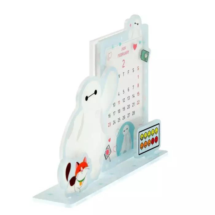 Disney Baymax & Mochi Desk Calendar Acrylic 2026 Japan NEW Disney Store