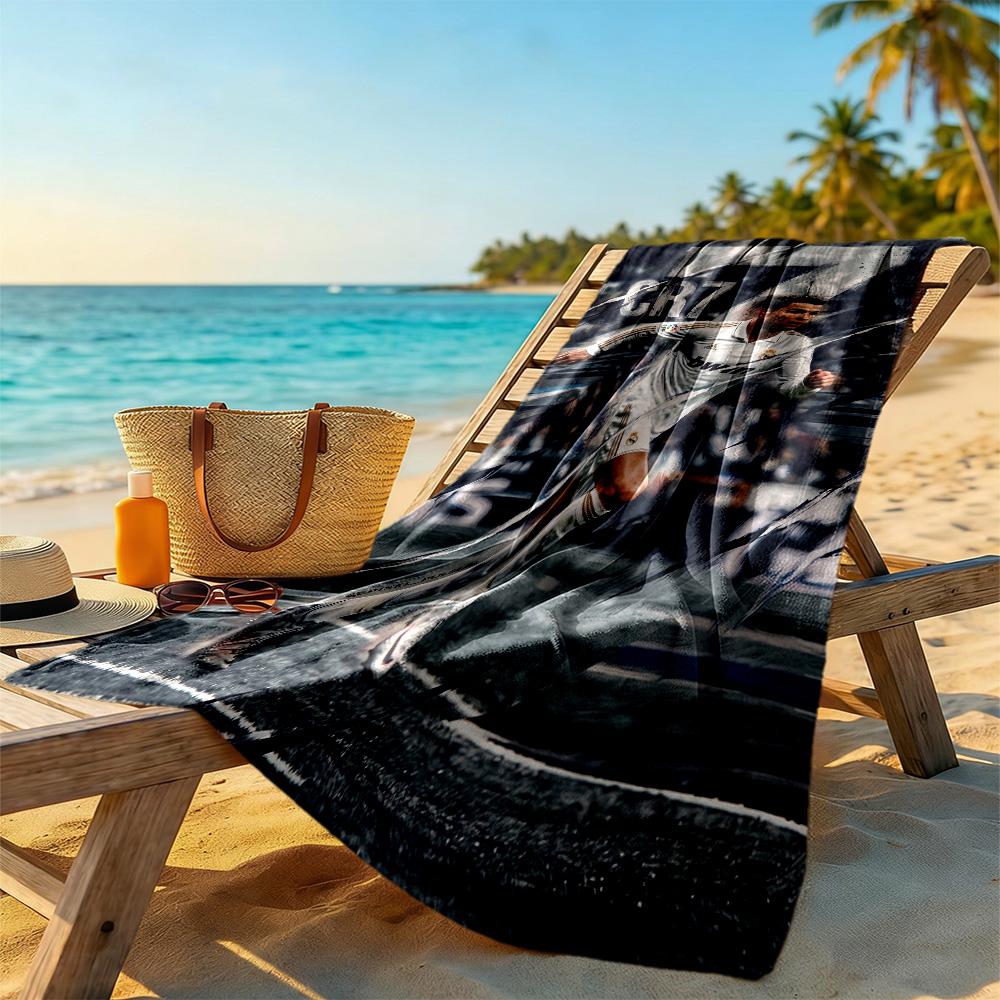 Ronaldo's Iconic Moment Beach Towel Soft Durable Quick-Dry Comfortable Lightweight