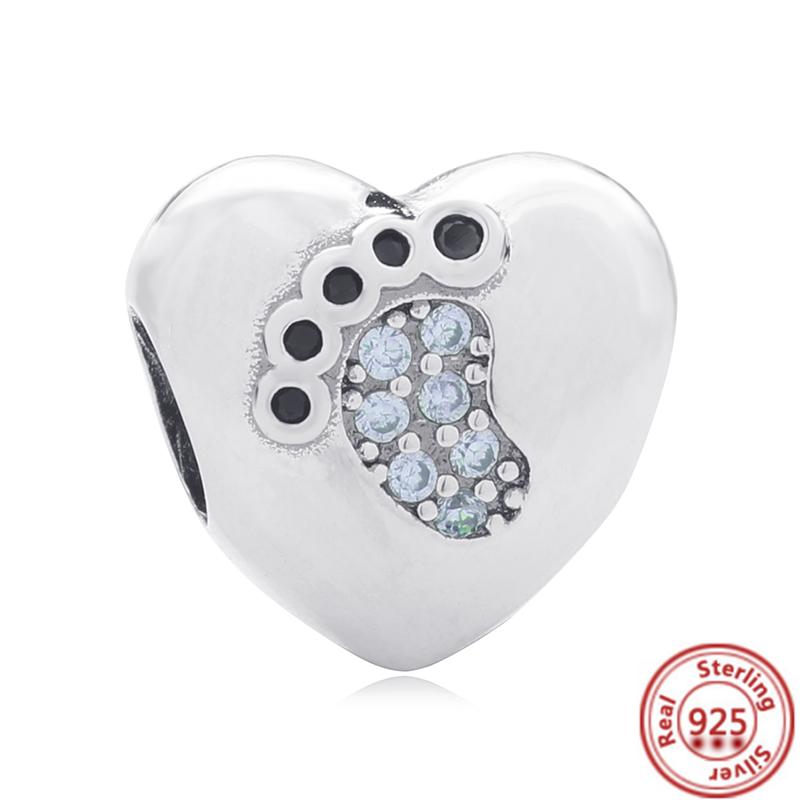 Charm-Perlen aus 100 % 925er Sterlingsilber mit Pfotenabdruck, Glückskatze, Hund, süßer Welpe, passend für originale Charm-Armbänder, Damen- und Mädchenschmuck