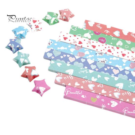 540 ks barevných papírových proužků origami hvězda Kutilské řemeslné výrobky Snadno skládací Oboustranný papír na origami zářivé barvy Dekorace Lucky Star