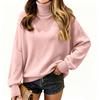 Women's Color Turtleneck Top Casual Fashion Base Layer