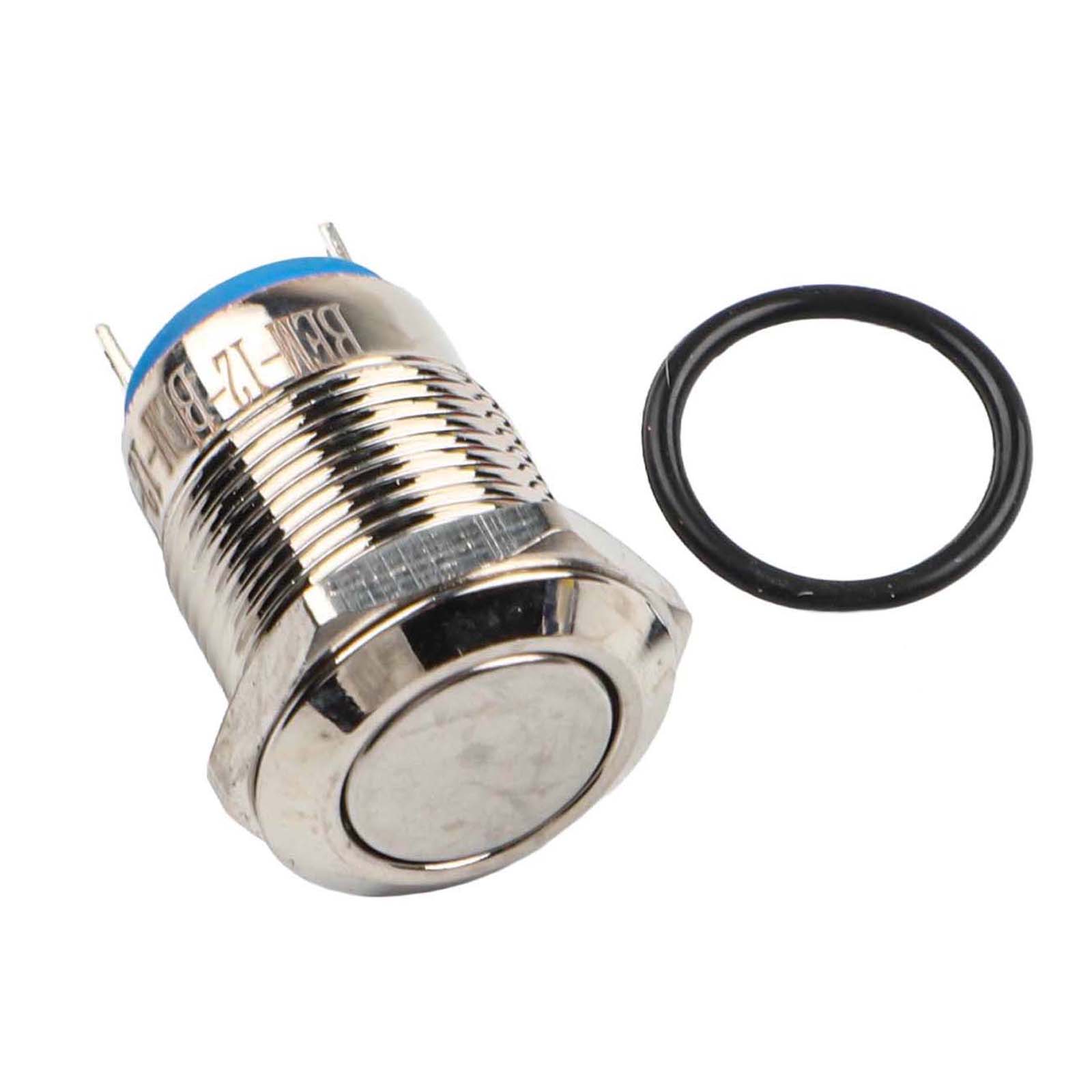 Металлическая кнопка-переключатель с фиксацией 12 мм Кнопка Мини Мгновенная Нажимная Круглая Переключатель Водонепроницаемый Модификация Автомобиля Реле China Mainland