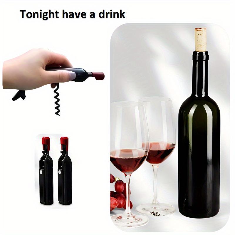 Red wine shaped bottle opener for beer versatile and portable