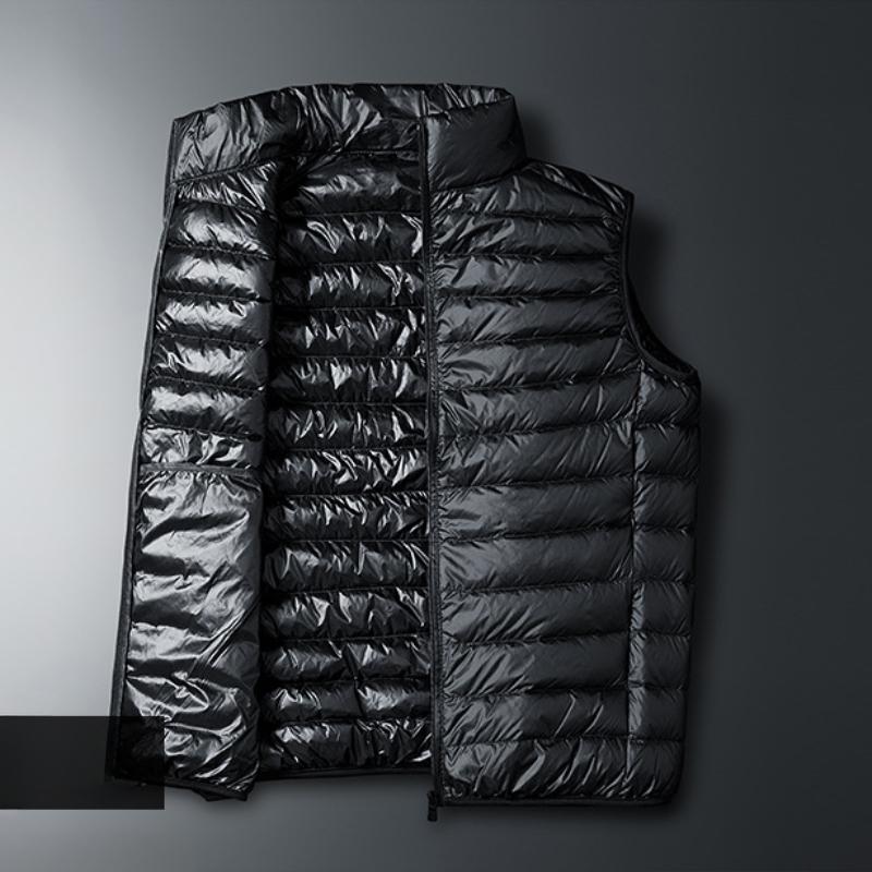Autumn and Winter Light Down Jacket Men's White Duck Down Down Vest Casual Shoulders Undershirt
