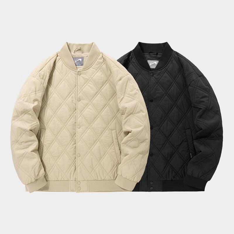 ERKE Unisex Winter Padded Baseball Jacket