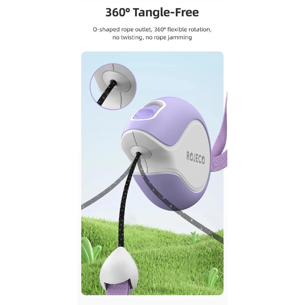 ROJECO Mini Automatic Retractable Dog Leash 3M Extendable Rope For Outdoor Travel Walking Hiking Pet Cat Dogs Traction Rope Lead