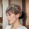 Sequin Flower Turban Hat Breathable Women Headscarf Headwear Bonnet Head Wraps Lady Beanie Cap
