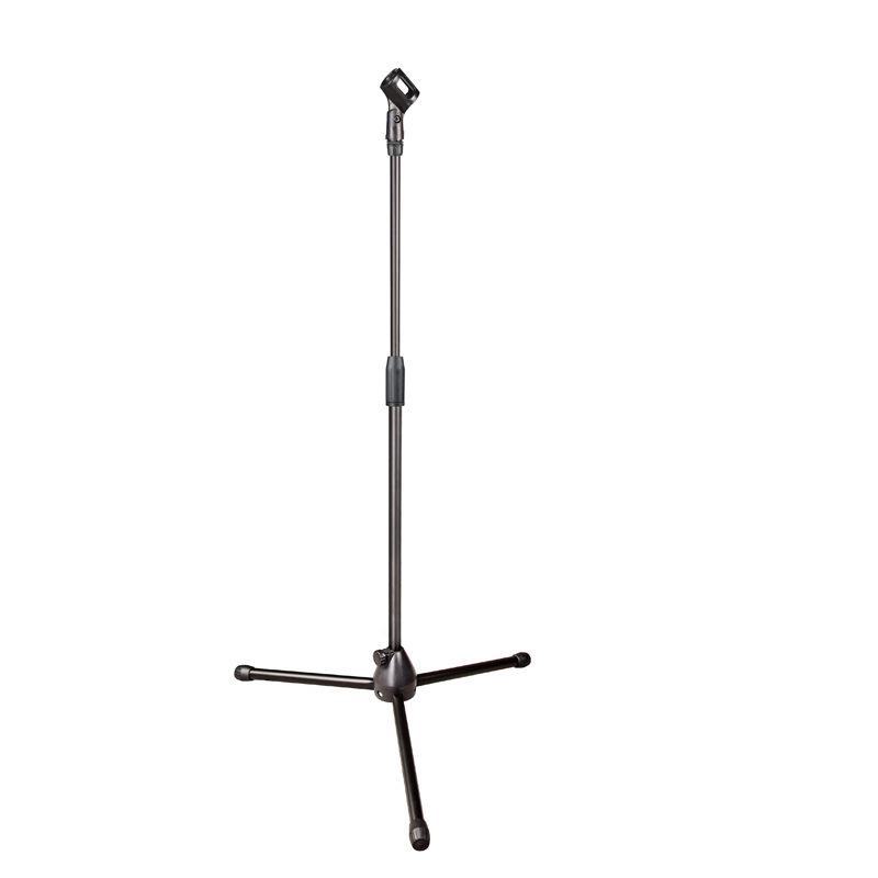 Adjustable Metal Floor Microphone and Phone Stand with Tripod Base for Live Singing