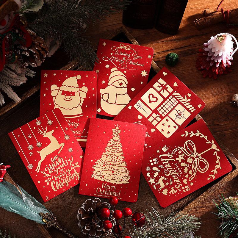 Hot Stamping English Christmas Cards, High-end Christmas Tree Gifts, Gifts for the Elderly, Flower Bouquets, Store Decorations, Small Cards