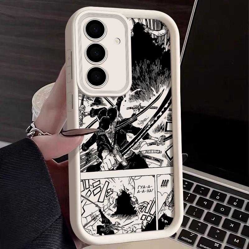 Roronoa Zoro Manga Phone Case For Samsung S26 S25 S24 S23 S21 S20 Ultra One Pieces For Galaxy S25 S24 FE S26 Plus Silicone Cover